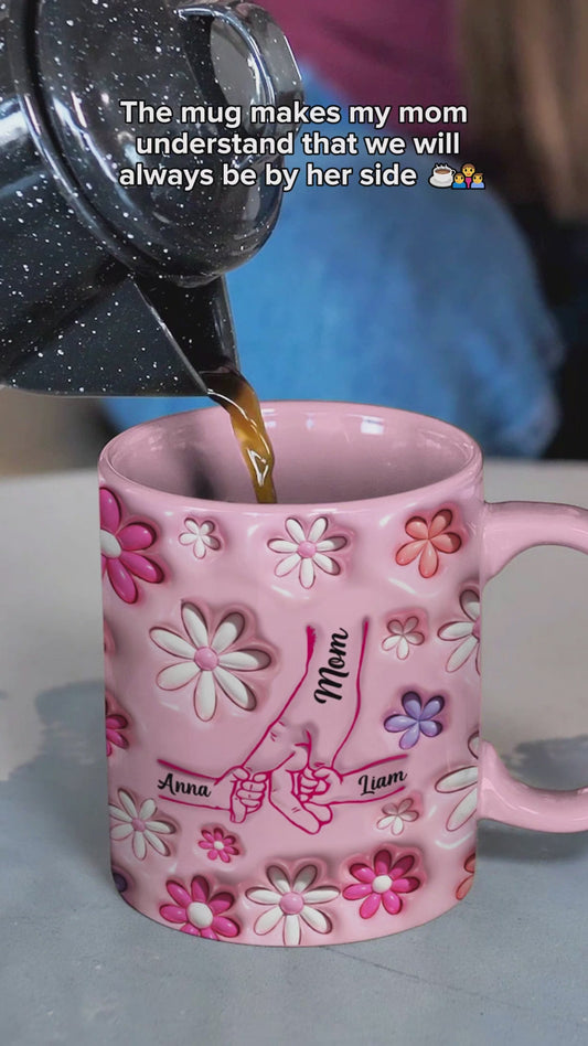 Holding Hands - Personalized Mother Accent Mug