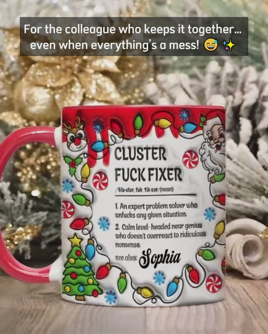 Mug personnalisé Cluster - Accentuation pour collègues