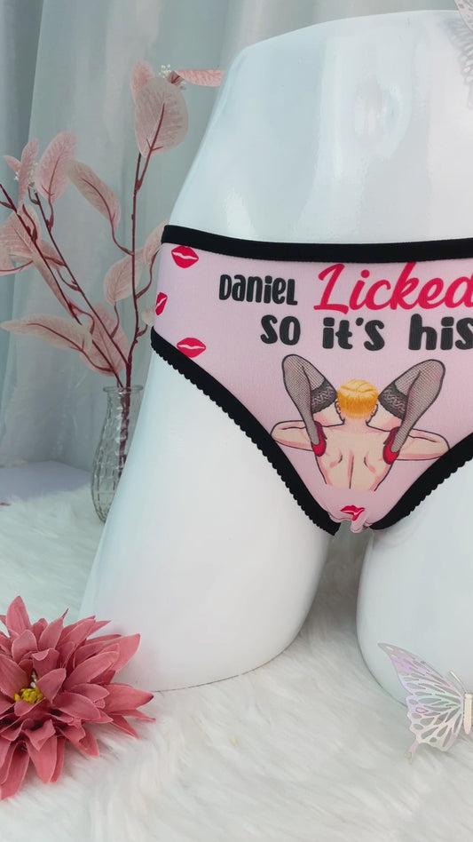 The Best Thing - Personalized Couple Lace Border Women Briefs