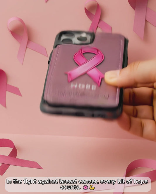 Hope - Personalized Breast Cancer Awareness Wallet Phone Case