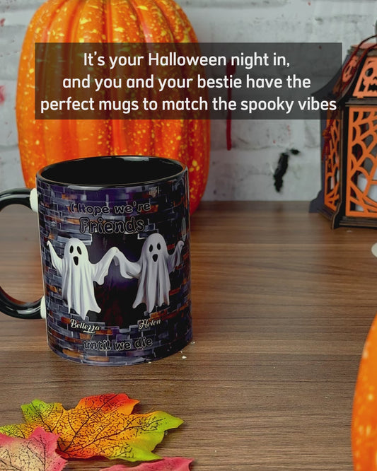 Ghost Friends - Personalized Bestie Accent Mug