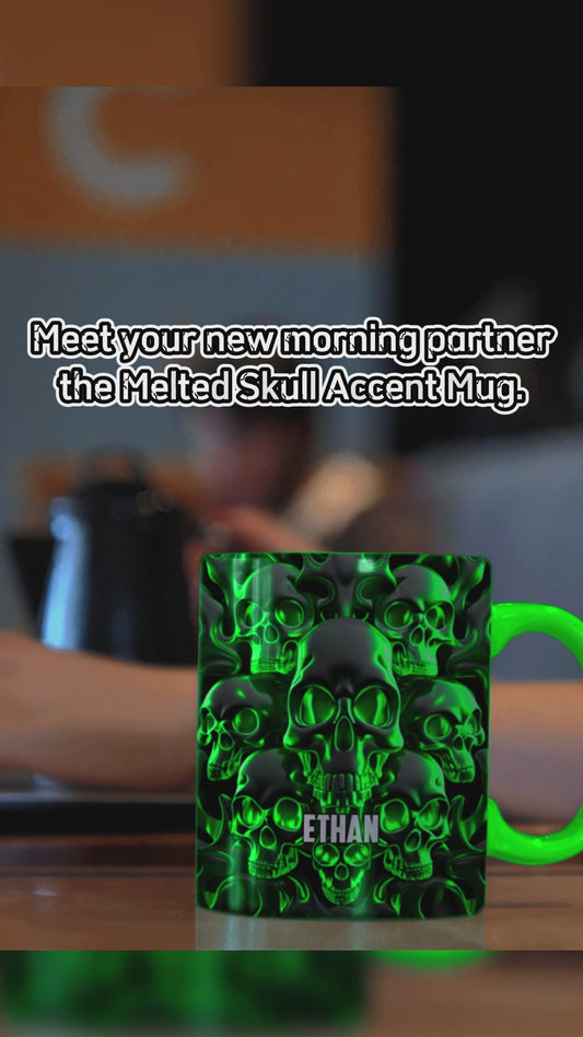 Melted Skull - Personalized Skull Accent Mug