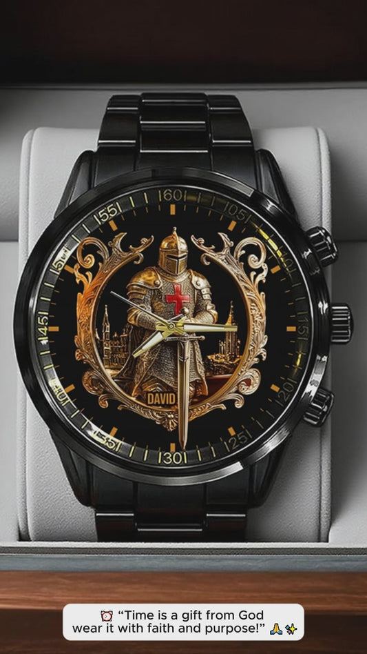 Knight Of God - Personalized Christian Hand Watch