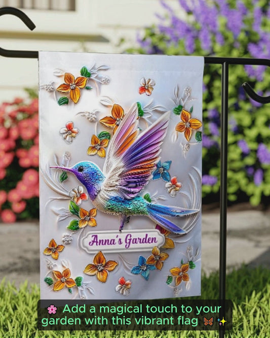 Stunning Butterfly Dragonfly Bee Hummingbird - Personalized Gardening Garden Flag