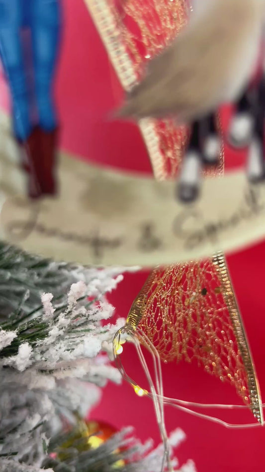 I Love You To The Moon And Back - Personalized Chistmas Horse Transparent Ornament