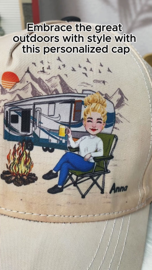 Camping Hair Don't Care - Personalized Camping Classic Cap