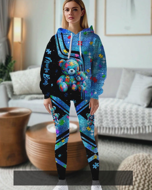 Mama Bear Autism Awareness Hoodie and Leggings