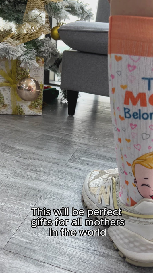 This Mom Belongs To - Personalized Mother Socks