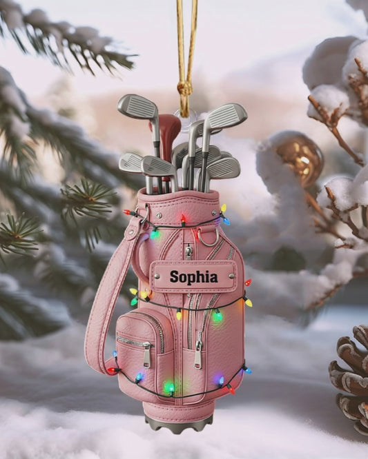 Merry Christmas - Personalized Golf Ornament