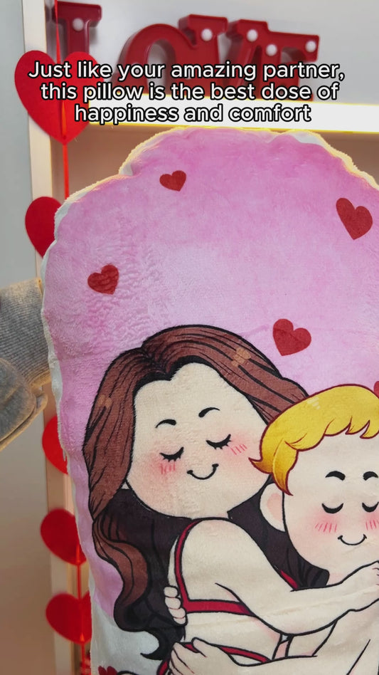 Chill Pill - Personalized Couple Shaped Pillow