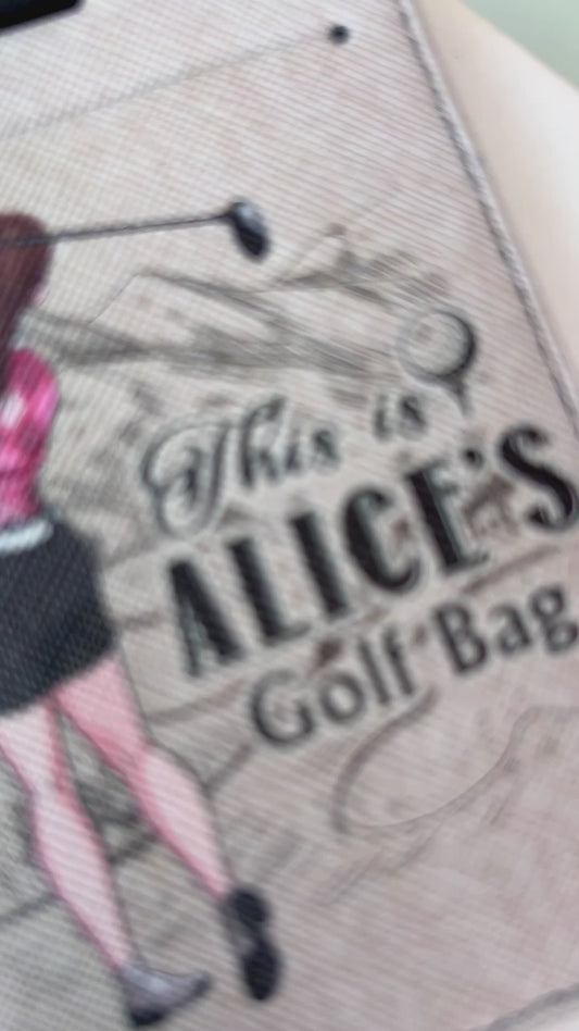 My Golf Clubs - Personalized Golf Leather Luggage Tag