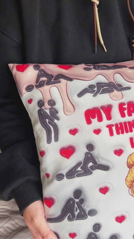 My Favorite Thing To Do Is You - Personalized Couple Throw Pillow