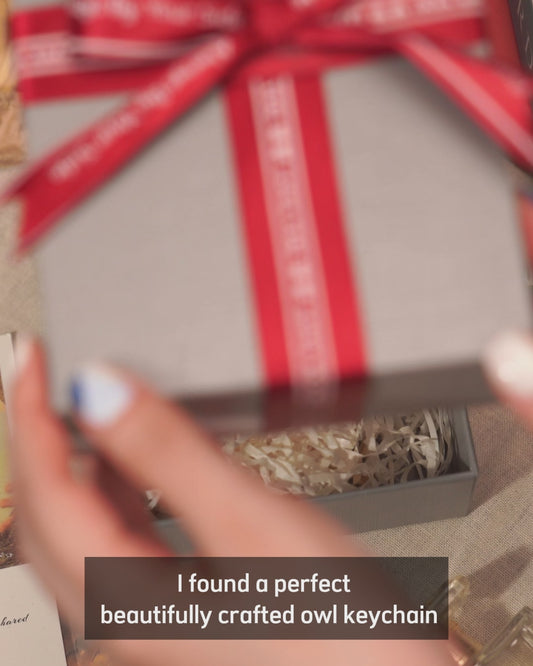 Colorful Owl - Personalized Owl Keychain