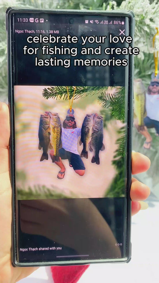 Fishing Lover - Personalized Fishing Ornament