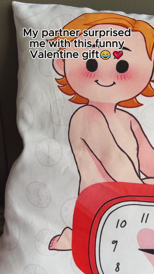 I'd Stay Up Past 9pm For You Clock - Personalized Couple Throw Pillow