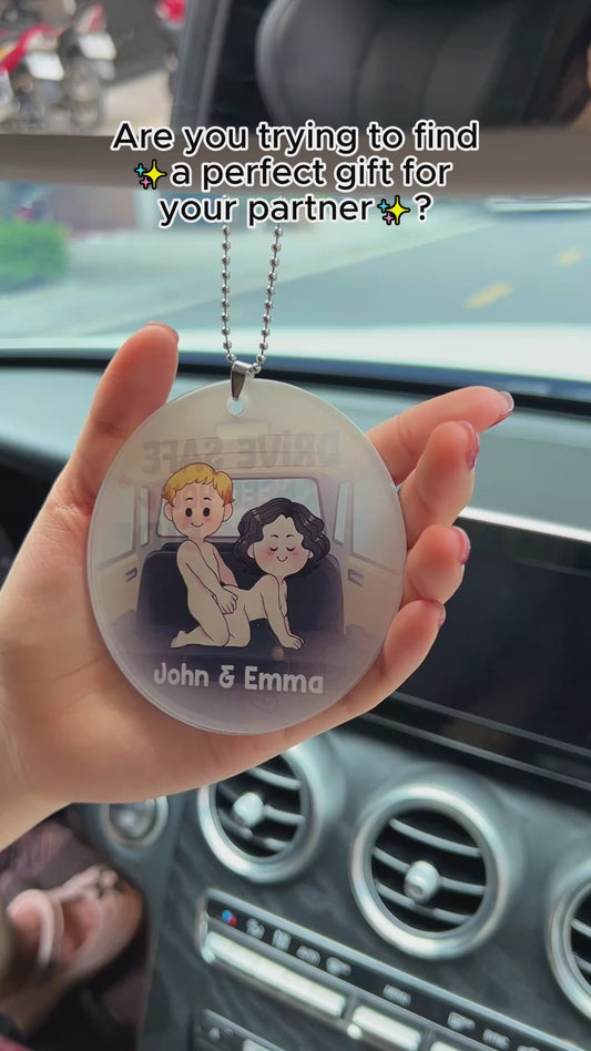 Drive Safe - Personalized Couple Car Ornament