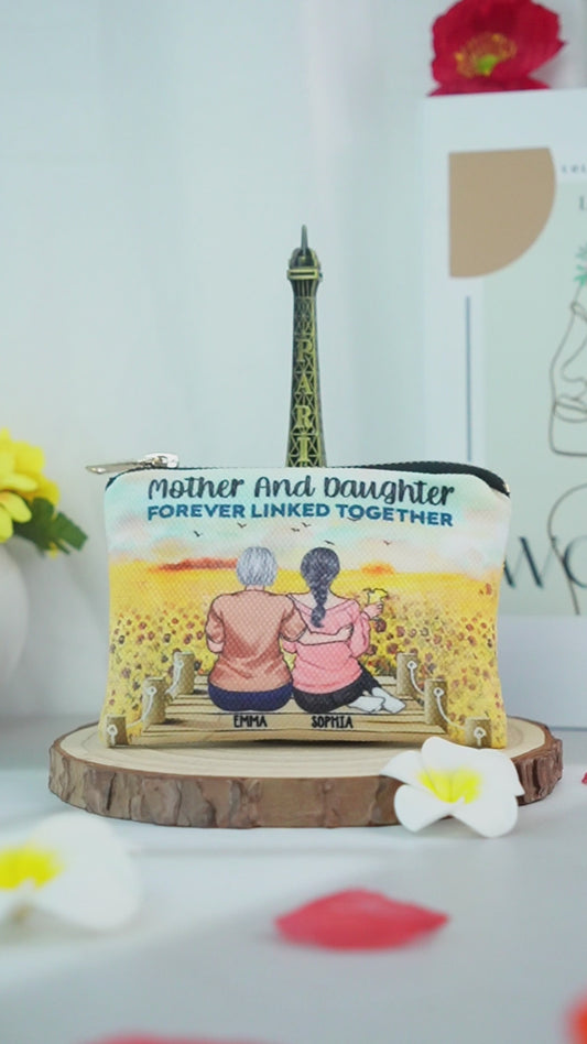 Mother And Daughters - Personalized Mother Pouch