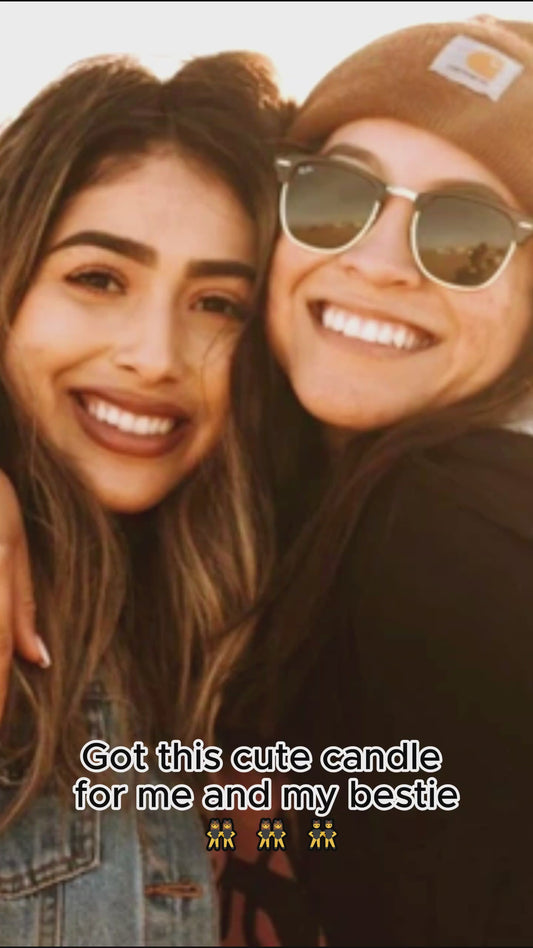 Our Friendship Is Like This Candle - Personalized Bestie Candle With Wooden Lid