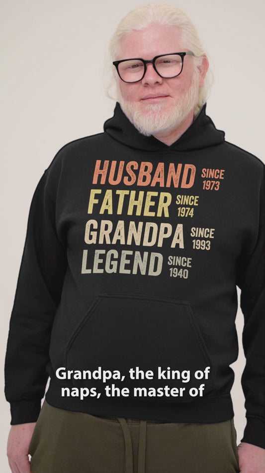 Dad Grandpa Legend - Personalized Father T-shirt And Hoodie
