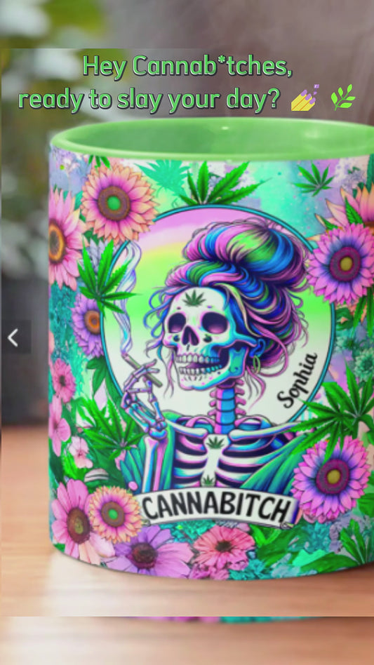 Cannabitch - Personalized Weed Accent Mug