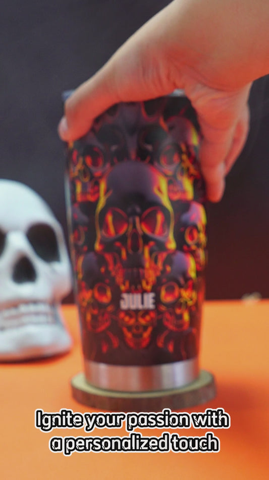 Melted Skull - Personalized Skull Tumbler