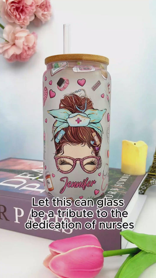 Nurse Life - Personalized Nurse Can Glass