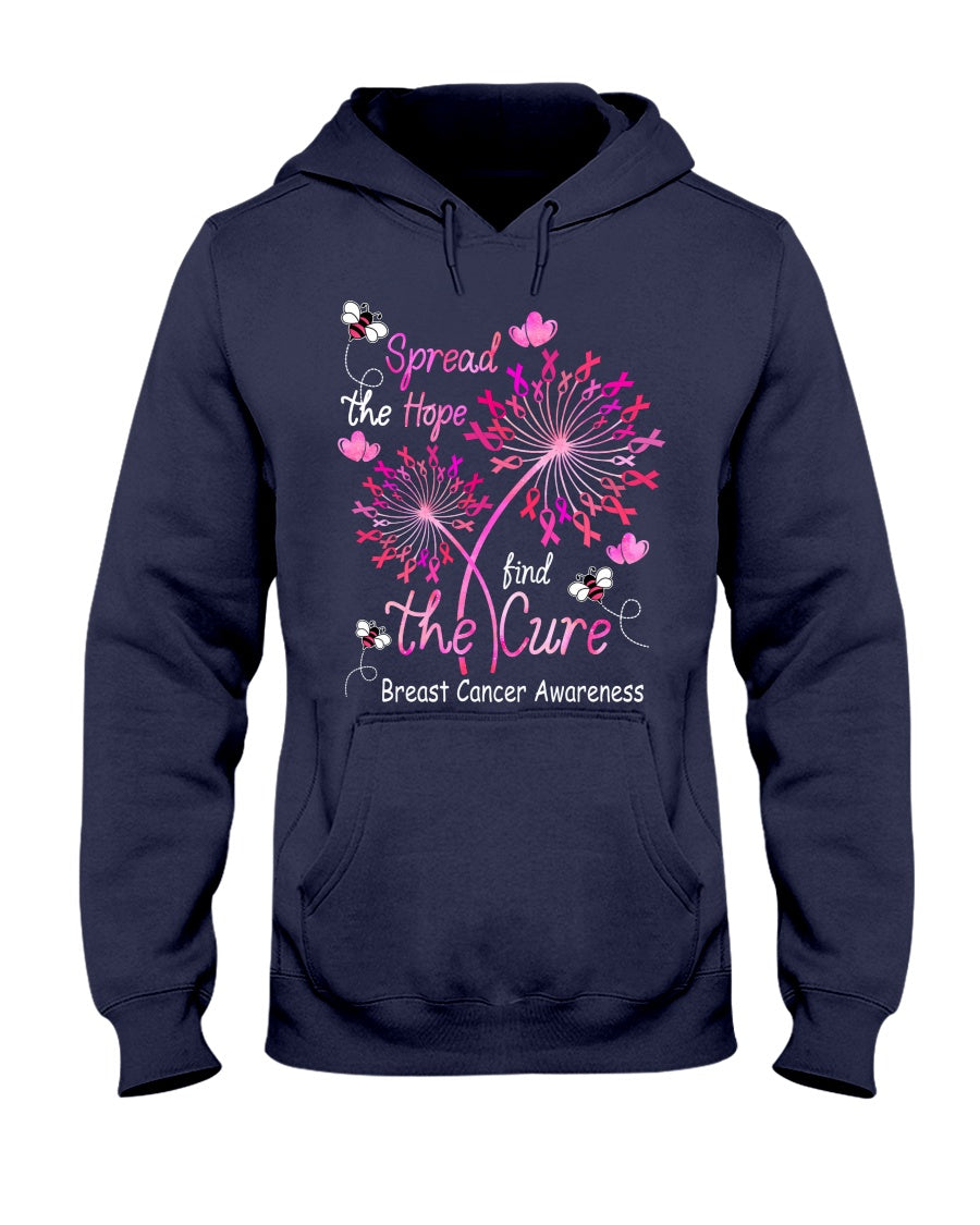 Spread The Hope Find The Cure - Breast Cancer Awareness T-shirt and Hoodie 0822