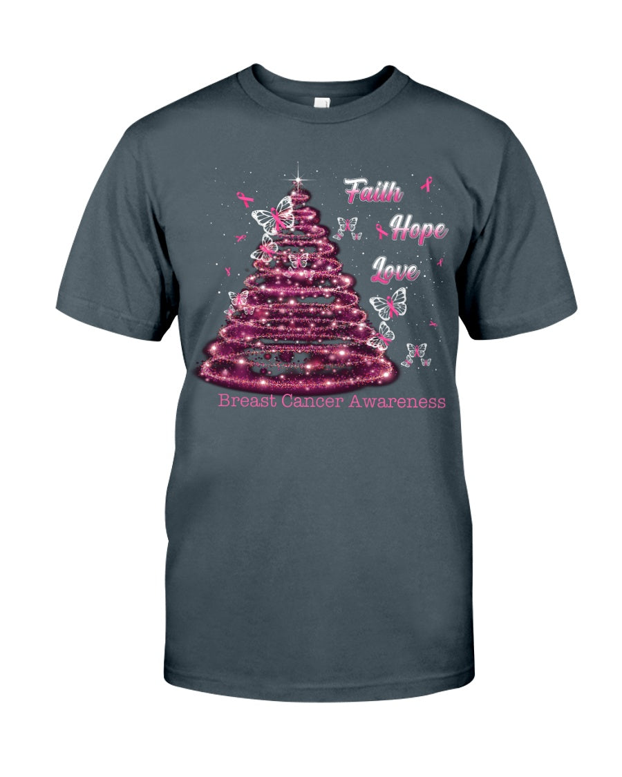 Faith Hope Love - Breast Cancer Awareness T-shirt and Hoodie 0822