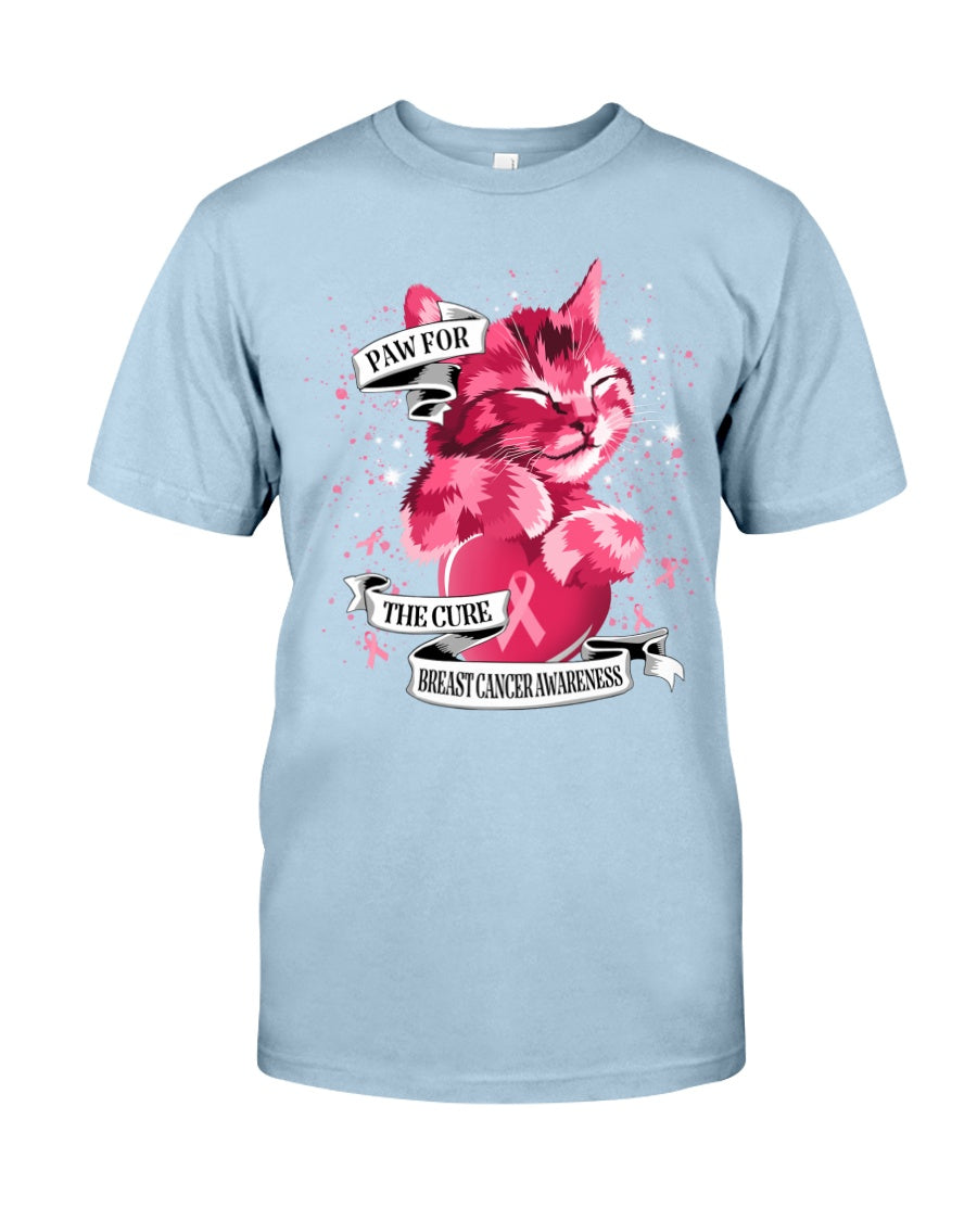 Paw For The Cure - Breast Cancer Awareness T-shirt and Hoodie 0822