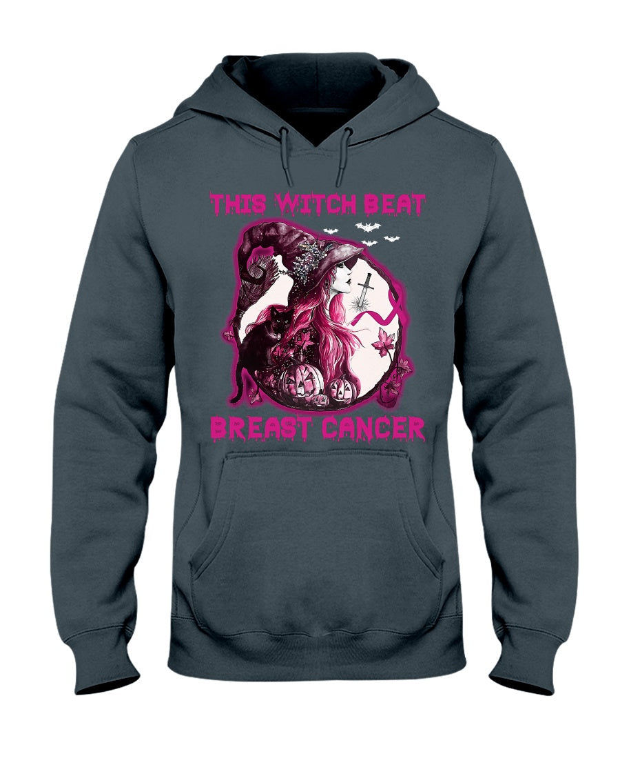 This Witch Beat Breast Cancer - Breast Cancer Awareness T-shirt and Hoodie 0822