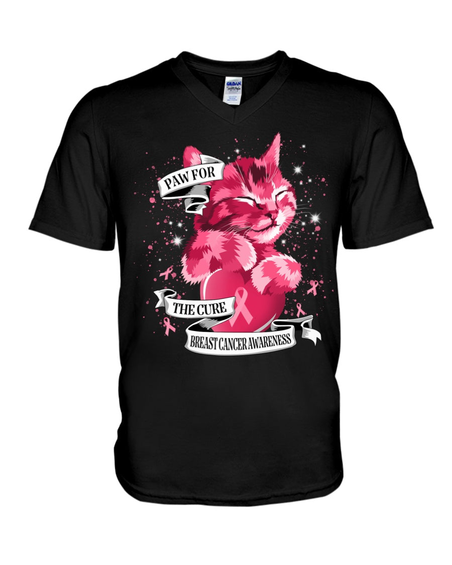 Paw For The Cure - Breast Cancer Awareness T-shirt and Hoodie 0822