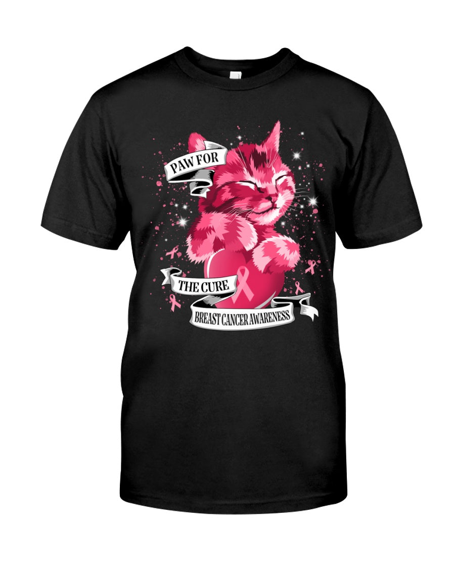 Paw For The Cure - Breast Cancer Awareness T-shirt and Hoodie 0822