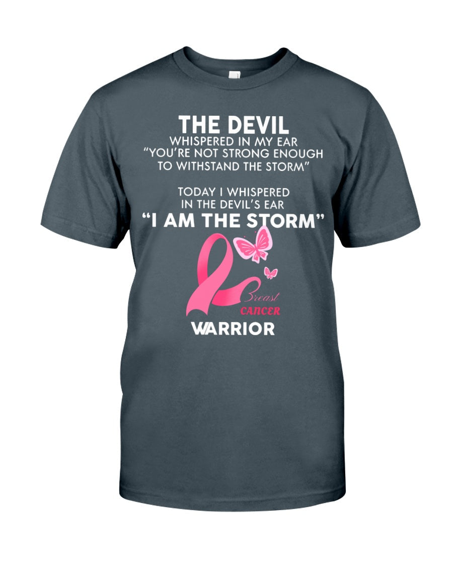 I Am The Storm Breast Cancer Warrior - Breast Cancer Awareness T-shirt and Hoodie 0822