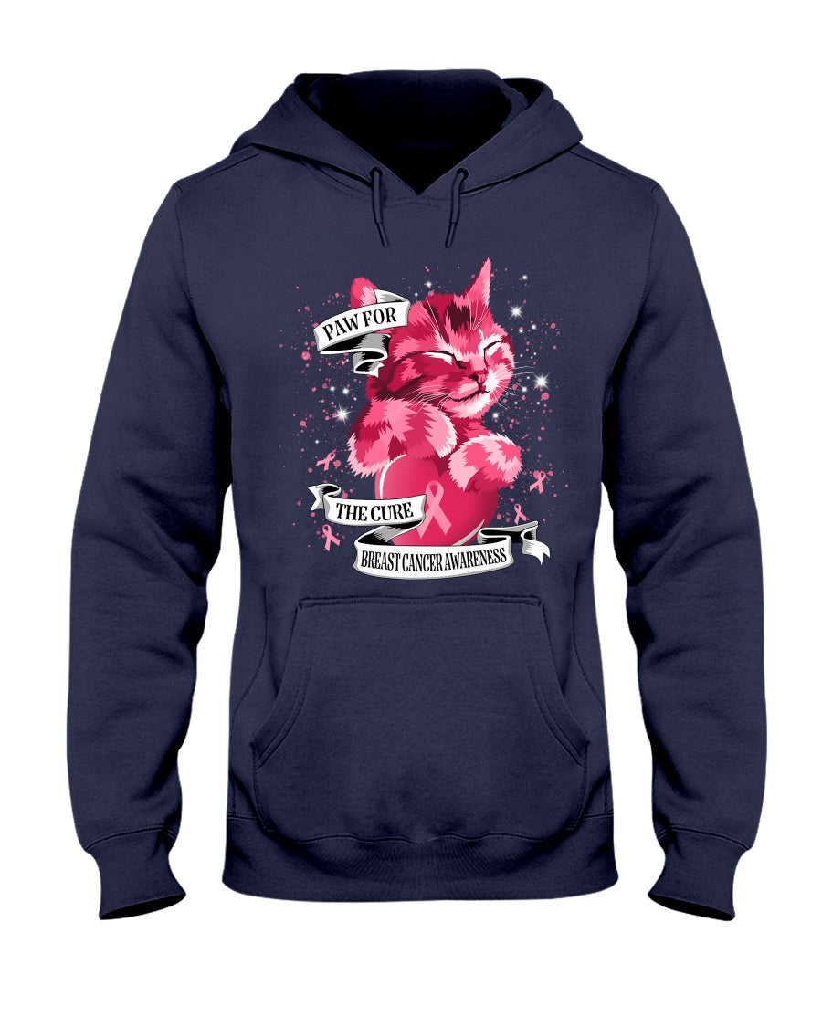 Paw For The Cure - Breast Cancer Awareness T-shirt and Hoodie 0822