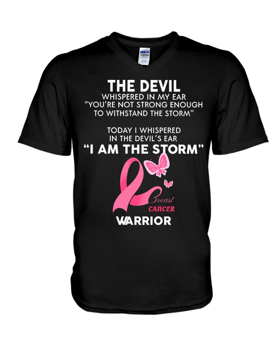 I Am The Storm Breast Cancer Warrior - Breast Cancer Awareness T-shirt and Hoodie 0822