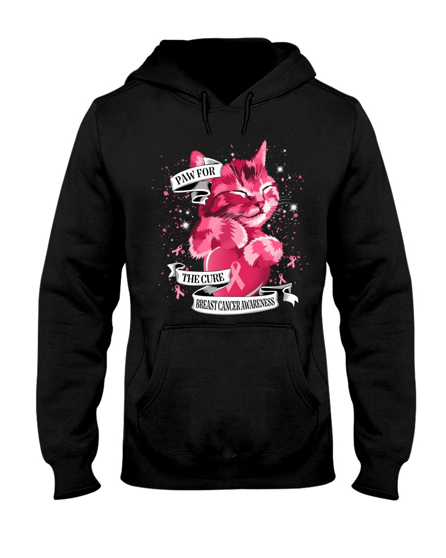 Paw For The Cure - Breast Cancer Awareness T-shirt and Hoodie 0822