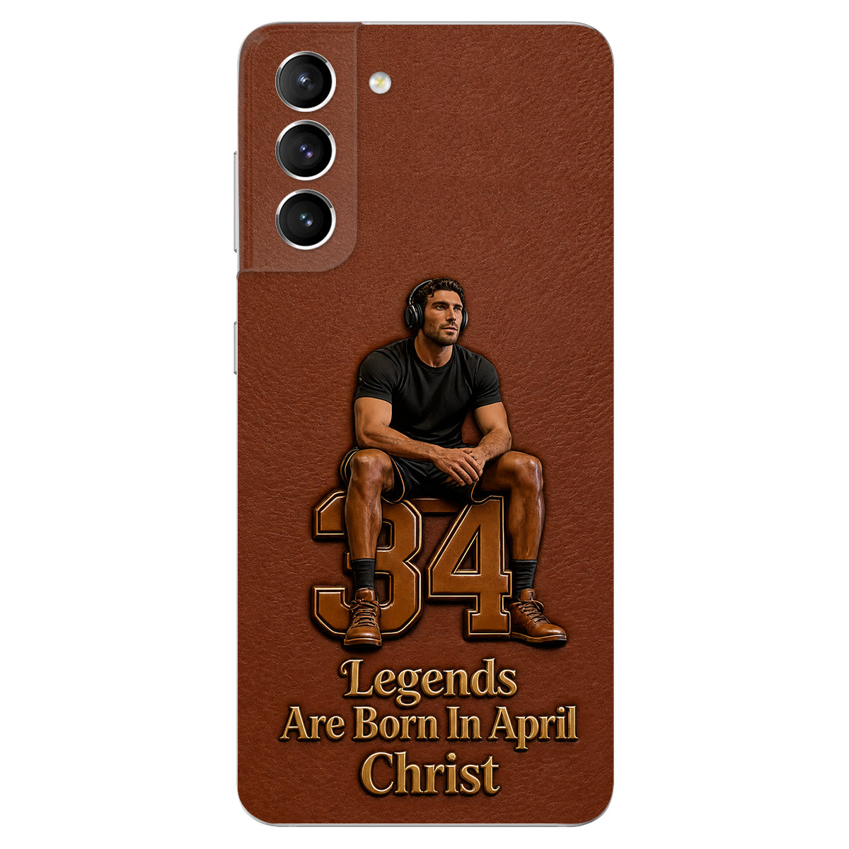 Happy Birthday Legends - Personalized Birthday 3D Embossed Leather Phone Case