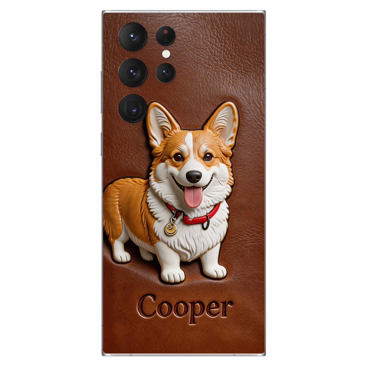 Custom Any Photo - Personalized Dog Leather Phone Case