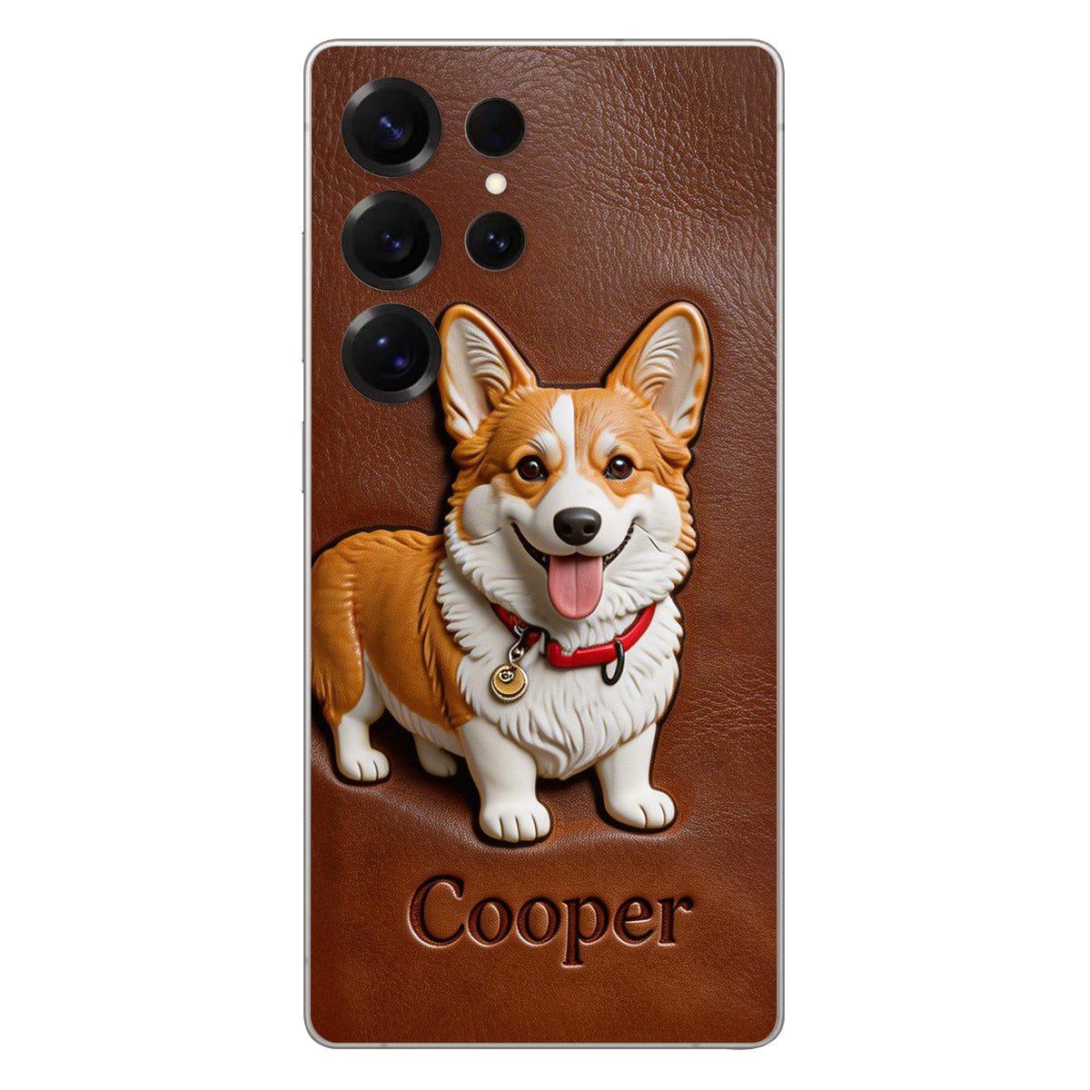 Custom Any Photo - Personalized Dog Leather Phone Case