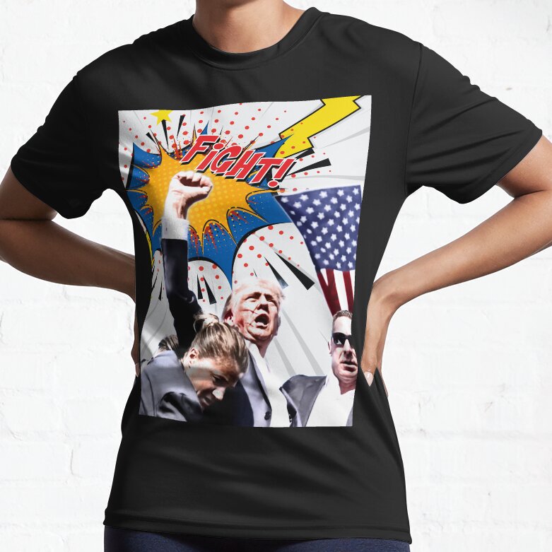 „Niemals aufgeben“-Shirt, „Kämpfe für Amerika“-T-Shirt, Retro-Rallye-Shirt & Hoodie