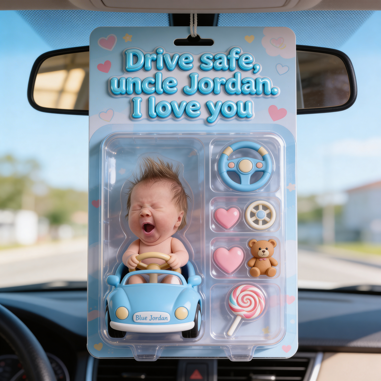 Drive Safe - Personalized Father Car Ornament