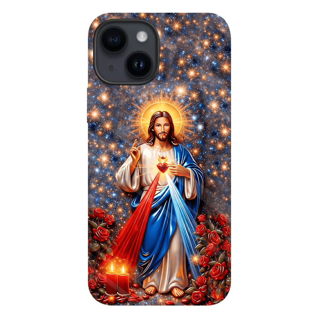 Sacré-Cœur de Jésus - Coque de téléphone personnalisée avec impression chrétienne intégrale