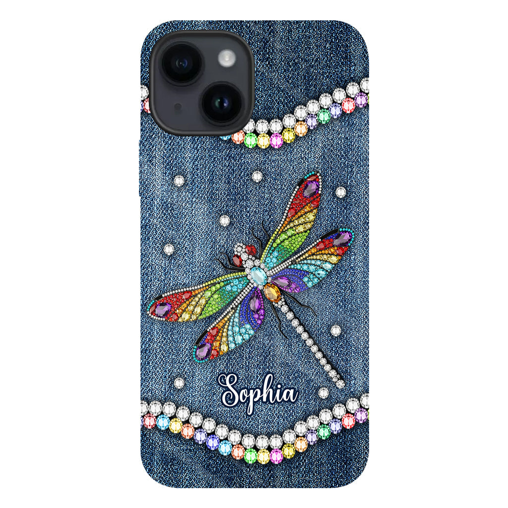 Magnifique libellule - Coque de téléphone personnalisée avec motif libellule intégral