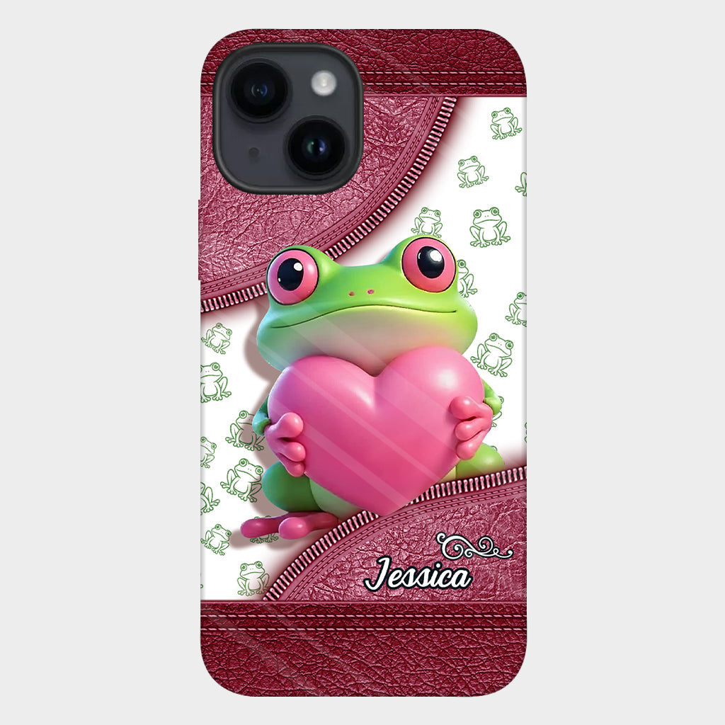 Love Frog – Personalisierte Handyhülle mit Froschmotiv