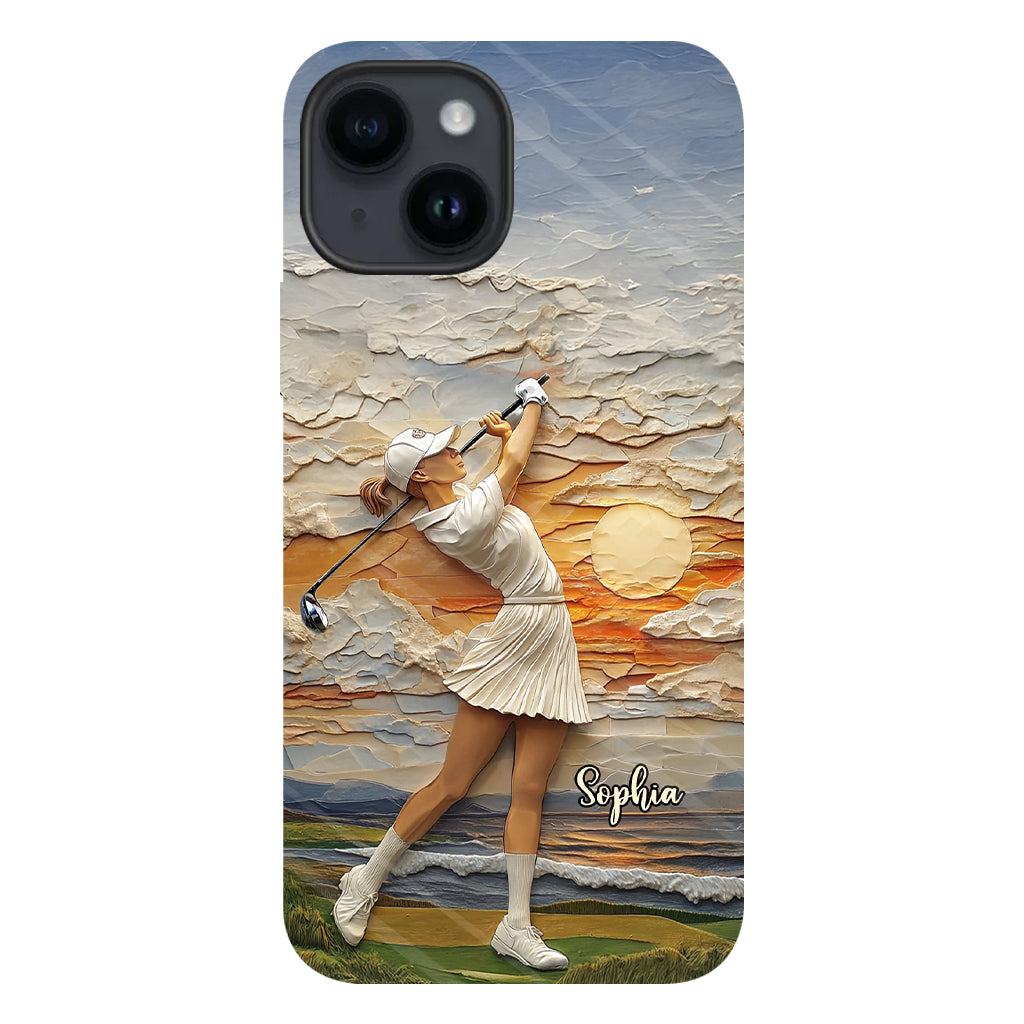 Le golf, c'est ma vie - Coque de téléphone personnalisée avec impression intégrale sur le thème du golf