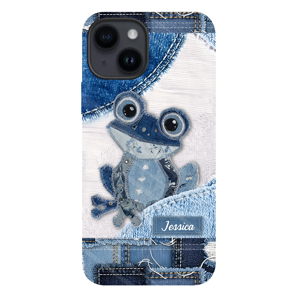 Coque de téléphone personnalisée Love Frog avec motif grenouille