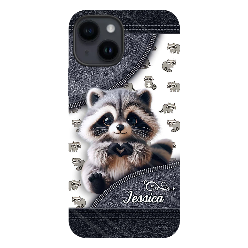 Adorable Raccoon - Personalized Raccoon Full Print Phone Case