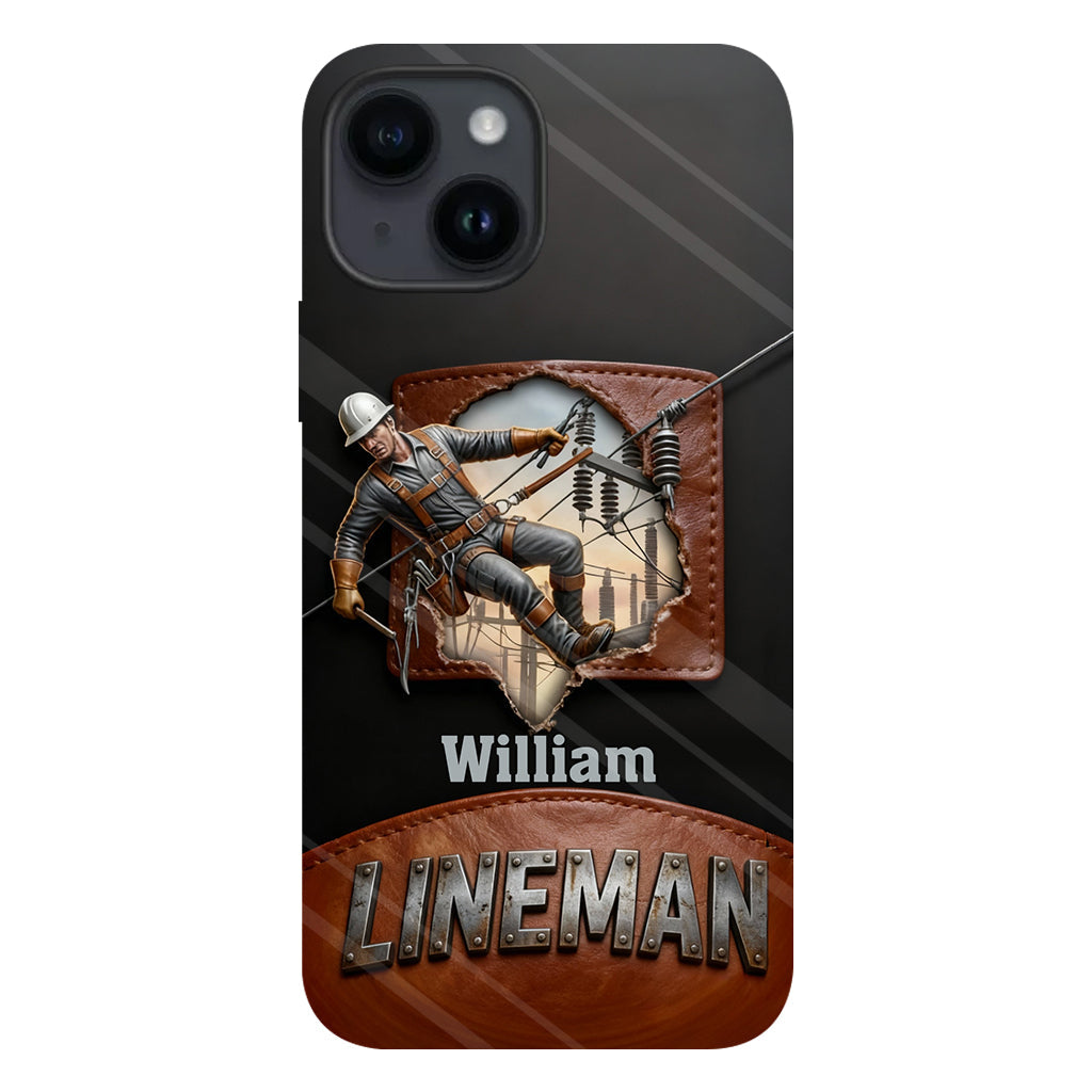 Coque de téléphone personnalisée « Lineman cool » avec impression intégrale