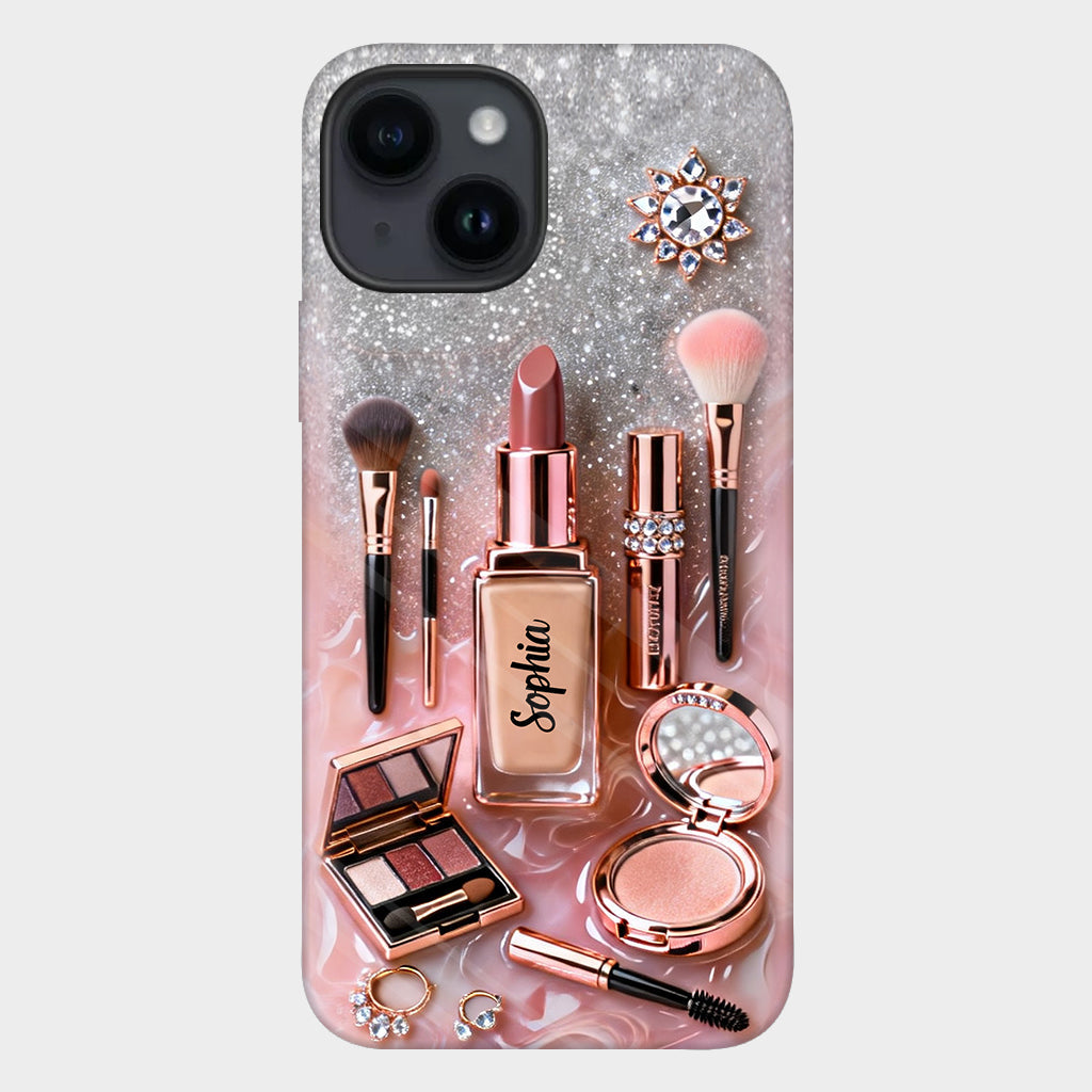 Maquilleuse fière - Coque de téléphone personnalisée avec impression intégrale - Maquillage