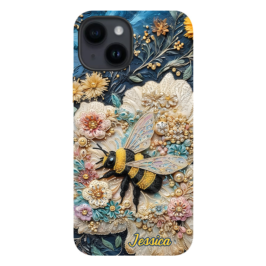 Bee Kind - Personalized Bee Full Print Phone Case